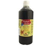 Rayher Peinture Gouache, noir, 1 bouteille, 500ml, arts créatifs, papier, toile, adultes, enfants-38566576