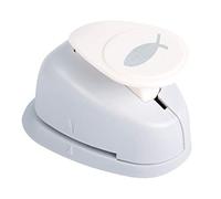 Rayher perforatrice fantaisie poisson p. décoration, 5 cm ø (2'') gris, 69101000