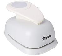 Rayher Perforatrice Hobby 69084000 à design rond/circulaire, diamètre 7,60 cm - 3 pouces, adaptée au papier/carton jusqu'à 220 g/m² - blanc