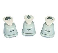 Rayher perforatrice papillon+cœur+fleur (lot de 3) 2,54cm ø (1'') gris, 69105000
