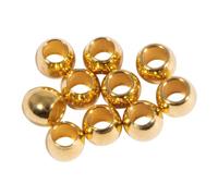 Rayher Perle d'espacement en métal, 3 x 2,5 mm de diamètre, dorée, sous Blister de 10 pièces