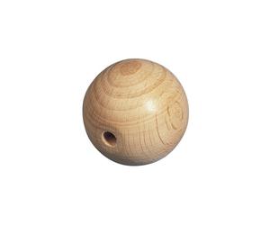 Rayher Perle en Bois ø 50 mm Boule Demi-percée ø 8 mm -