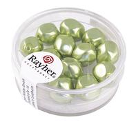 Rayher Perle Renaissance, 9 mm, boîte de 13 pièces, Jade