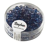 Rayher Perles de rocaille Bicolore Ø 4 mm 14382317 Bleu Violet
