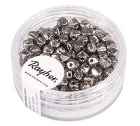 Rayher Perles de Rocailles Antique p. bijoux 4 mm ø 120 pcs anthracite, 14840572