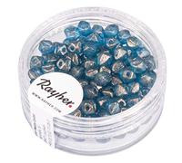 Rayher Perles de Rocailles Antique p. Bijoux 4 mm ø 120 pcs pétrole Or, 14840411