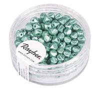 Rayher Perles de Rocailles Antique p. bijoux 4 mm ø 120 pcs vert marin, 14840410
