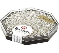 Rayher Perles de Rocailles Delica 1,6 mm ø garniture argent bte 6g, 14762801