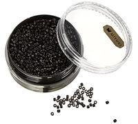 Rayher Perles de Rocailles Delica 1,6 mm ø noir métallic dépoli bte 6g, 14761576