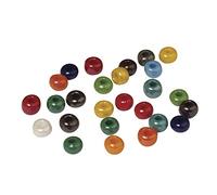 Rayher Perles en verre opaque ø 6mm, grand trou ø 1,6mm, 55g coul. ass., 1418549