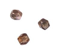 Rayher Perles facettées en Verre 3 mm ø boîte 100 pièces praliné irisé, 14202532