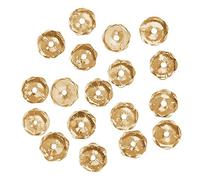 Rayher Perles facettées en Verre 4 mm ø BTE 100 pcs Topaze Clair irisé, 14200807