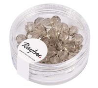 Rayher Perles facettées en Verre 6 mm ø BTE 50 pces Taupe Transparent, 14201509