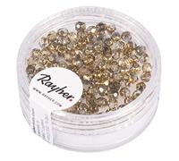 Rayher Perles facettées en Verre Bijoux 3 mm ø BTE 100 pc Or mi-Opaque, 14202616