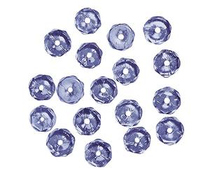Rayher Perles facettées en Verre Bijoux 4 mm ø BTE 100 pc Saphir irisé, 14200830