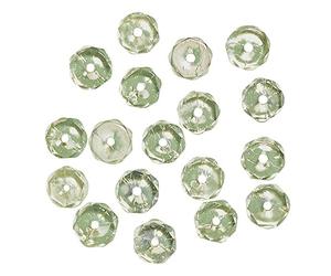 Rayher Perles facettées en verre bijoux 6 mm ø bte 50 pces jaspe irisé, 14201835