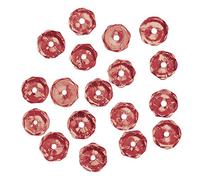 Rayher Perles facettées en Verre Bijoux 6 mm ø BTE 50 pces Rubis irisé, 14201815