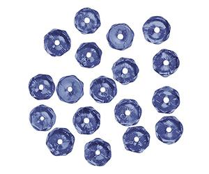 Rayher Perles facettées en verre p bijoux 6 mm ø bte 50 pcs irisé onyx, 14201850
