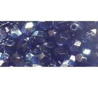 Rayher Perles facettées en Verre, Poli 6mm ø BTE 50 pcs Saphir irisé, 14201830