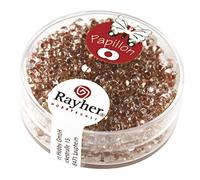 Rayher Perles rocailles papillon verre 2x4mm ø bte 18g cuivre brillant, 14142640
