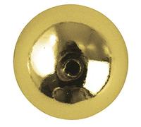 Rayher Perles rondes, dorées, 1 boite, 150 pces, Ø 4mm, brillant, plastique, arts créatifs, décorations, bijoux -1630206, Or
