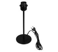Rayher Pied de Lampe de Chevet métal +Inter. &Bague Serrage p E27 Noir, 23101576