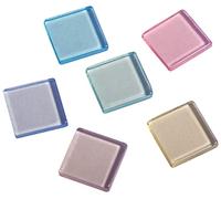 Rayher Pierres de mosaïque, multicolore pastel, transparent, acrylique, env. 205 pces., 1X1cm, arts créatifs- 14540685
