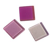 Rayher Pierres de mosaïque, rose trio, transparent, acrylique, env. 205 pces, 1X1cm, arts créatifs-14540258, Centre, rosé