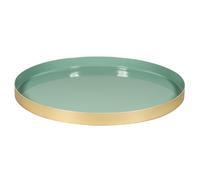 Rayher Plateau décoratif métal 30cm ø Eucalyptus AV Patins en Feutre, 46800502