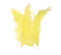 Rayher - Plume Moelleuse, 10-15 cm, sous Blister 15 pièces, Jaune