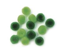 Rayher Pompons Ø 15 mm Vert (Assortiment) 60 pièces