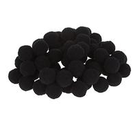 Rayher Pompons, 60 Pièces, à ˜ 15 mm Noir