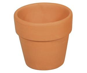Rayher Pot de Fleurs en Terre Cuite, extérieur Ø 6 cm, Hauteur 5,7 cm, 56314000, Blanc