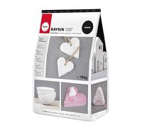 Rayher Poudre à mouler Raysin 100, blanc, 1 sachet, 10Kg, 120N/mm2, 100% sulfate de calcium, neutre alimentaire, inodore, durcissement à l’air, art créatif, moulage-34474102