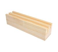 Rayher Présentoir en Bois pour Anneaux, FSC 100%, 20x4,8x5cm, Nature, 64524000, Blanc, Taille Unique
