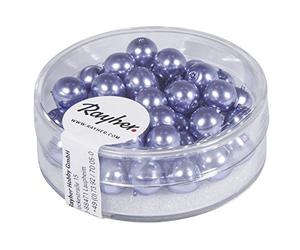 Rayher Renaissance 14401308 Lot de 45 Perles de Cire en Verre 6 mm
