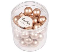 Rayher Renaissance Perles en verre ø 10 mm bte 35 pc rose antique mat, 14449221