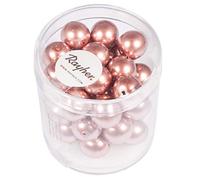 Rayher Renaissance Perles en verre ciré ø 10 mm bte 35 pc rose antique, 14403221, Antikrosé