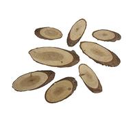 Rayher Rondins de bois de pin ovales 2 pcs ø 4cm-8cm 100 g nature, 85287000
