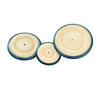 Rayher Roue en bois avec anneau gommé 140mm ø, 6122400