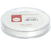Rayher Ruban satin blanc 10 mm 10 m