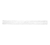 Rayher Ruban dentelle Lorena galon coton frisé 1cm carte 3m blanc, 55518102