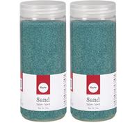 Rayher Sable fin coloré, turquoise, 1 pce., 475ml, 0,1-0,5mm, arts créatifs, décoration-39339404 (Lot de 2)