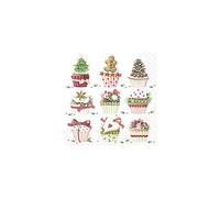 Rayher - Serv. Muffins de Noël FSC Mix Credit, 33x33cm, Sachet 20pces