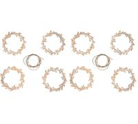 Rayher Set de couronnes florales, nature, 5 pces., bois FSC Mix Credit, ø 8cm, à suspendre, arts créatifs, décorations, cadeau-46618505 (Lot de 2)