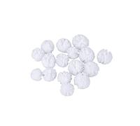 Rayher Soft Tulle Pompons assortis ø 2,5cm+ø 3cm, bte LS 16pces, blanc, 76012102