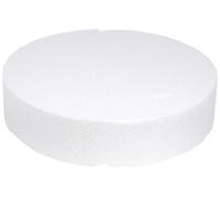 Rayher sphère polystyrène à 30 cm x 7 cm d épaisseur support polystyrène pratique pour présenter gâteau, gâteau bonbon, cake pop, etc. aussi idéal pour les activités d arts créatifs blanc