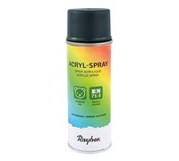 Rayher Spray peinture acrylique mat, anthracite, 200ml, DIN EN71-3, base aqueuse, séchage rapide, multiples surfaces, intérieur, extérieur, décoration, rénovation-34145572