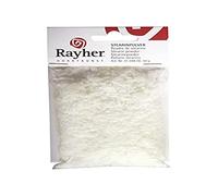 Rayher Stéarine, blanc, 1 pce., poudre 50g, point de fusion 56°C, produit naturel, arts créatifs, cire, bougie-3104800