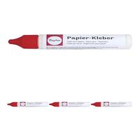 Rayher stylo de colle à papier flacon 30g transparente au séchage blanc, 3339600 (Lot de 4)